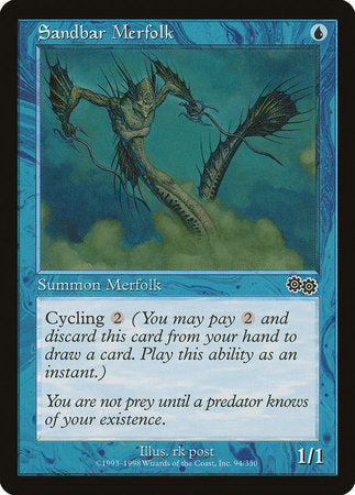 Sandbar Merfolk [Urza's Saga] | Exor Games Truro