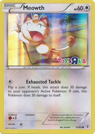 Meowth (53/83) (Toys R Us Promo) [XY: Generations] | Exor Games Truro