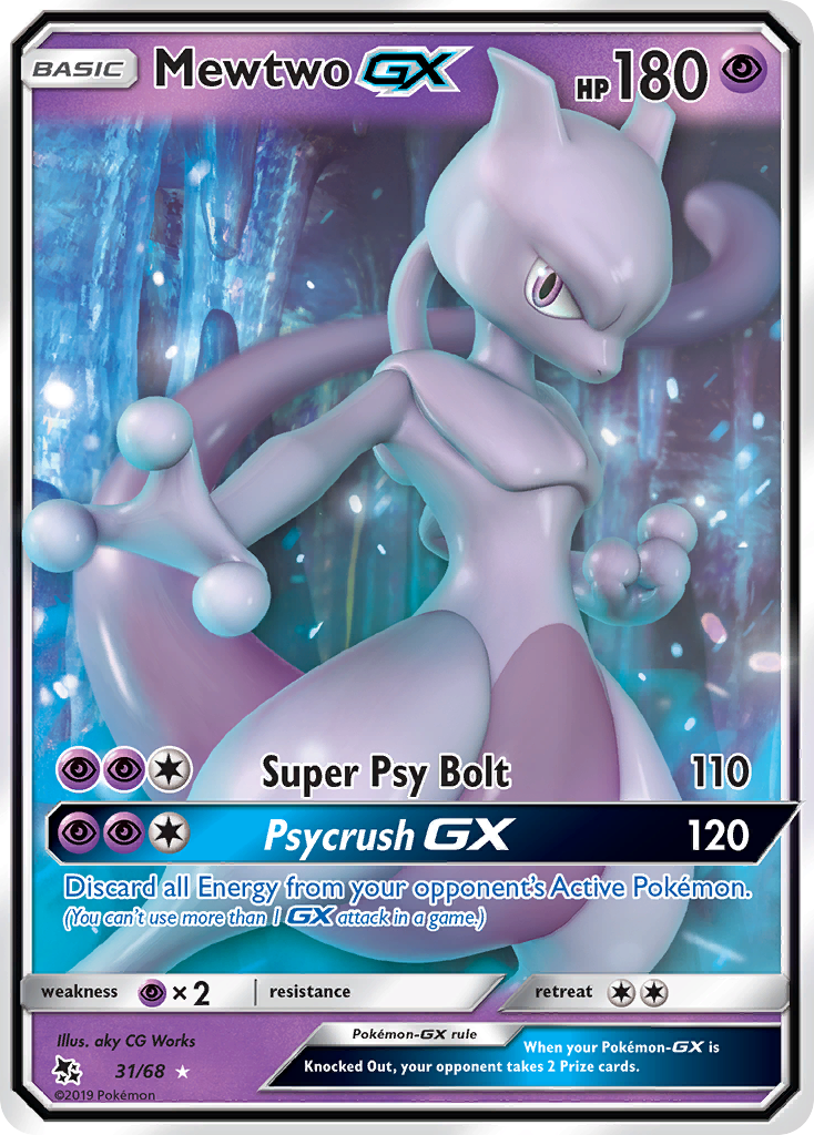 Mewtwo GX (31/68) [Sun & Moon: Hidden Fates] | Exor Games Truro