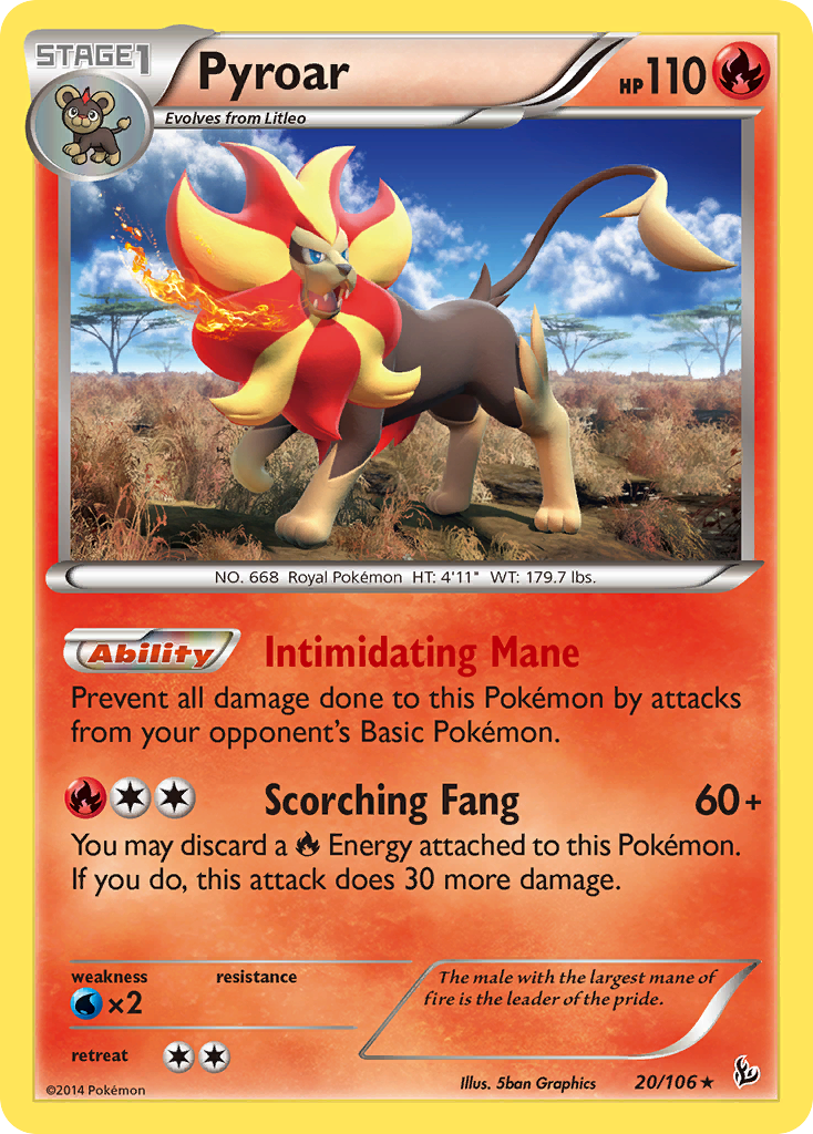 Pyroar (20/106) [XY: Flashfire] | Exor Games Truro