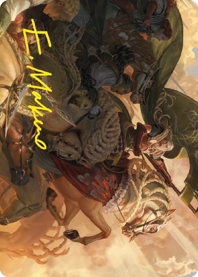 Marshal's Anthem Art Card (Gold-Stamped Signature) [The Lord of the Rings: Tales of Middle-earth Art Series] | Exor Games Truro