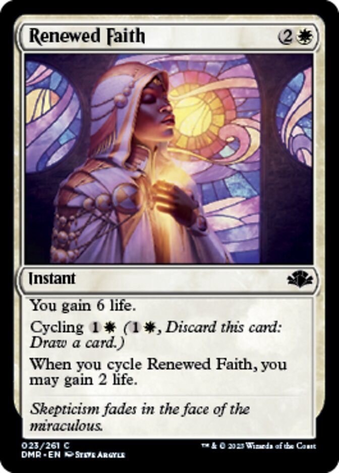 Renewed Faith [Dominaria Remastered] | Exor Games Truro