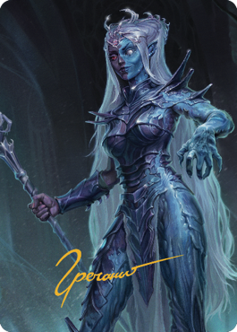 Mocking Doppelganger Art Card (Gold-Stamped Signature) [Commander Legends: Battle for Baldur's Gate Art Series] | Exor Games Truro