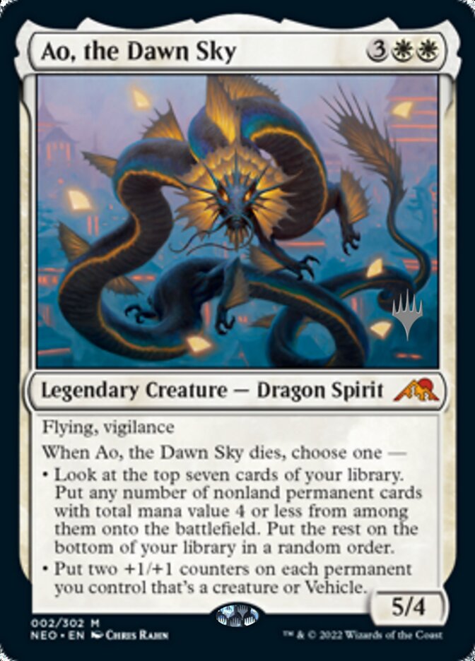 Ao, the Dawn Sky (Promo Pack) [Kamigawa: Neon Dynasty Promos] | Exor Games Truro