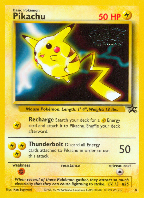 Pikachu (4) [Wizards of the Coast: Black Star Promos] | Exor Games Truro