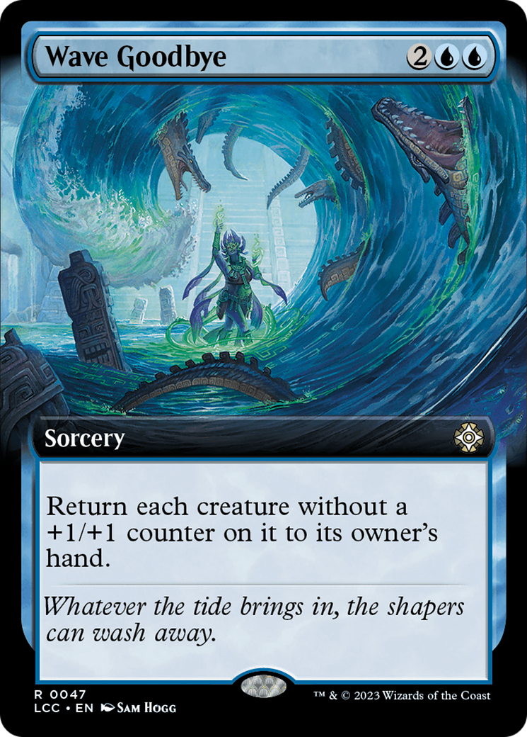 Wave Goodbye (Extended Art) [The Lost Caverns of Ixalan Commander] | Exor Games Truro