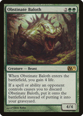 Obstinate Baloth [Magic 2011] | Exor Games Truro