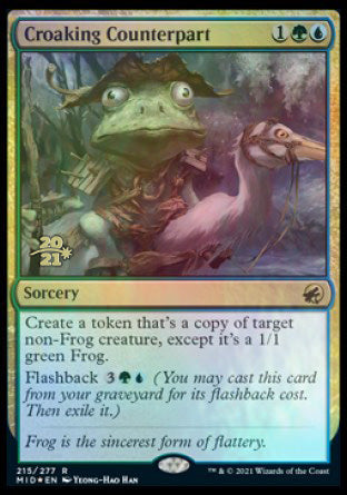 Croaking Counterpart [Innistrad: Midnight Hunt Prerelease Promos] | Exor Games Truro