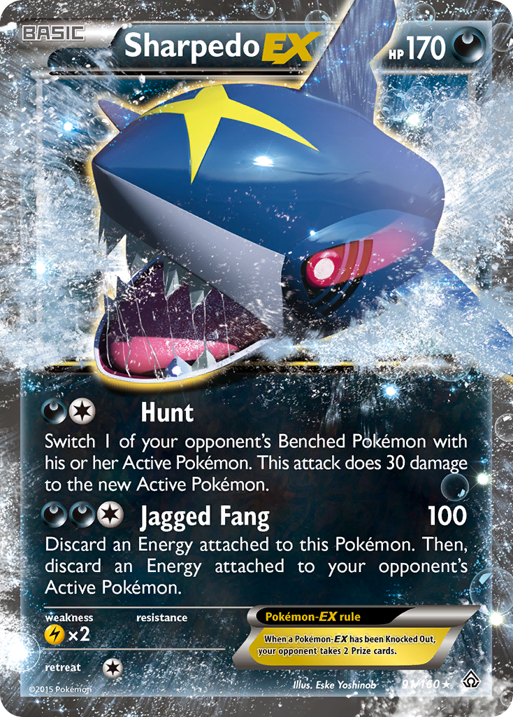 Sharpedo EX (91/160) [XY: Primal Clash] | Exor Games Truro