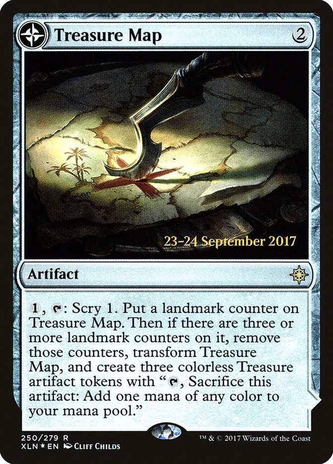 Treasure Map // Treasure Cove  [Ixalan Prerelease Promos] | Exor Games Truro