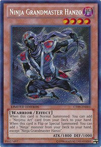 Ninja Grandmaster Hanzo [CT09-EN003] Secret Rare | Exor Games Truro