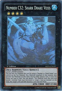 Number C32: Shark Drake Veiss [ABYR-EN039] Ghost Rare | Exor Games Truro