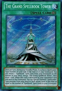 The Grand Spellbook Tower [ABYR-EN060] Secret Rare | Exor Games Truro