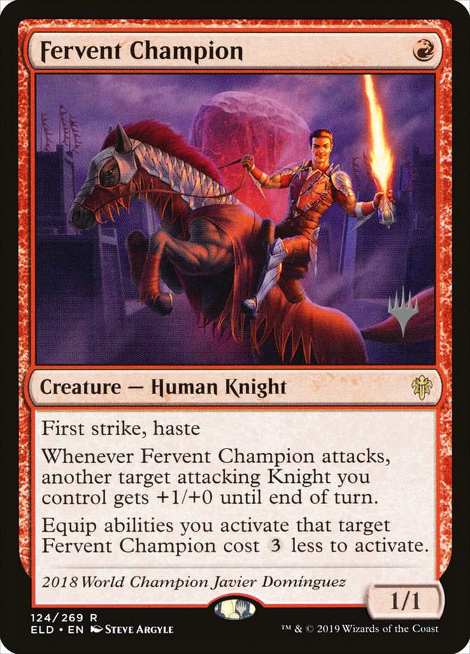 Fervent Champion (Promo Pack) [Throne of Eldraine Promos] | Exor Games Truro