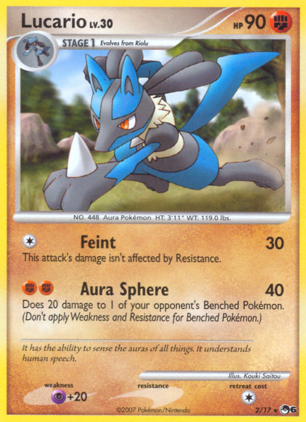 Lucario (2/17) [POP Series 6] | Exor Games Truro