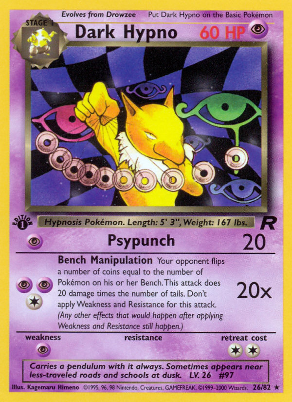 Dark Hypno (26/82) [Team Rocket 1st Edition] | Exor Games Truro