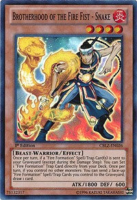 Brotherhood of the Fire Fist - Snake [CBLZ-EN026] Super Rare | Exor Games Truro