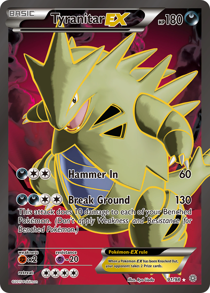 Tyranitar EX (91/98) [XY: Ancient Origins] | Exor Games Truro