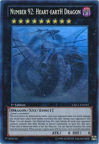 Number 92: Heart-eartH Dragon [CBLZ-EN045] Ghost Rare | Exor Games Truro