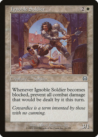 Ignoble Soldier [Mercadian Masques] | Exor Games Truro