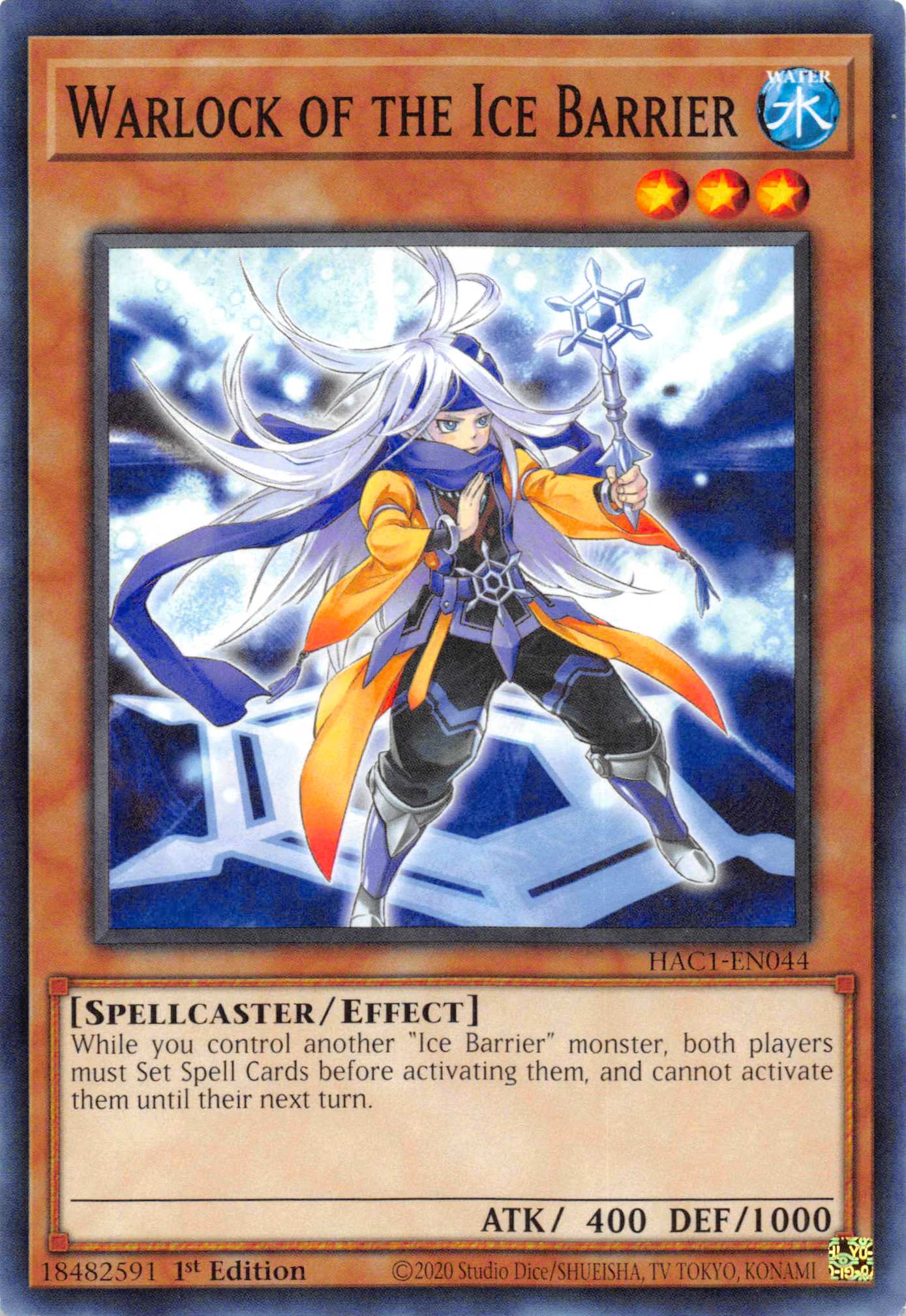 Warlock of the Ice Barrier (Duel Terminal) [HAC1-EN044] Parallel Rare | Exor Games Truro