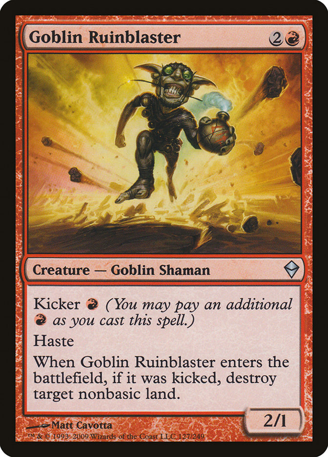 Goblin Ruinblaster [Zendikar] | Exor Games Truro