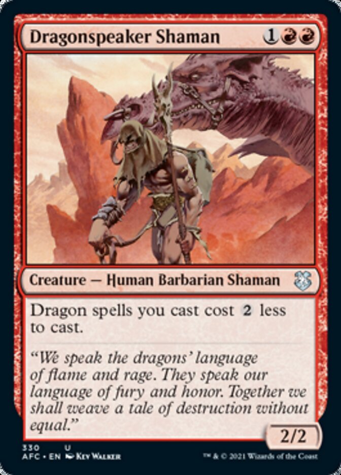 Dragonspeaker Shaman [Dungeons & Dragons: Adventures in the Forgotten Realms Commander] | Exor Games Truro