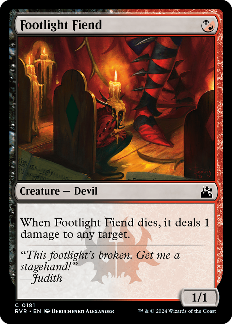 Footlight Fiend [Ravnica Remastered] | Exor Games Truro