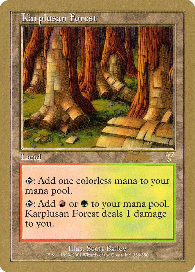 Karplusan Forest (Brian Kibler) [World Championship Decks 2002] | Exor Games Truro
