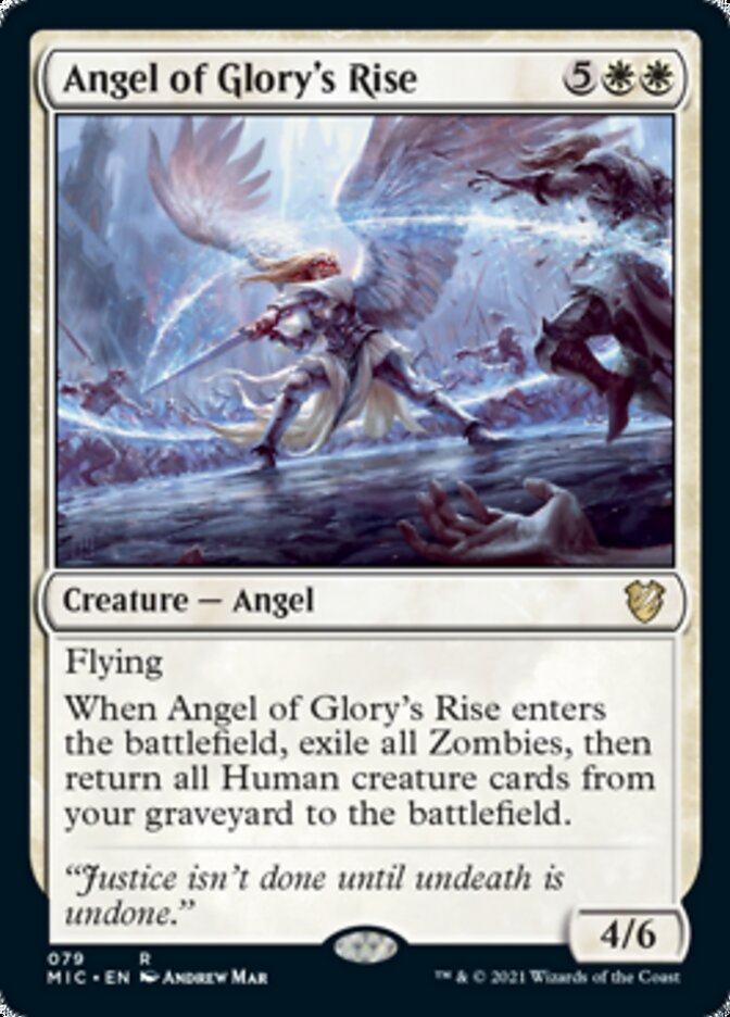 Angel of Glory's Rise [Innistrad: Midnight Hunt Commander] | Exor Games Truro