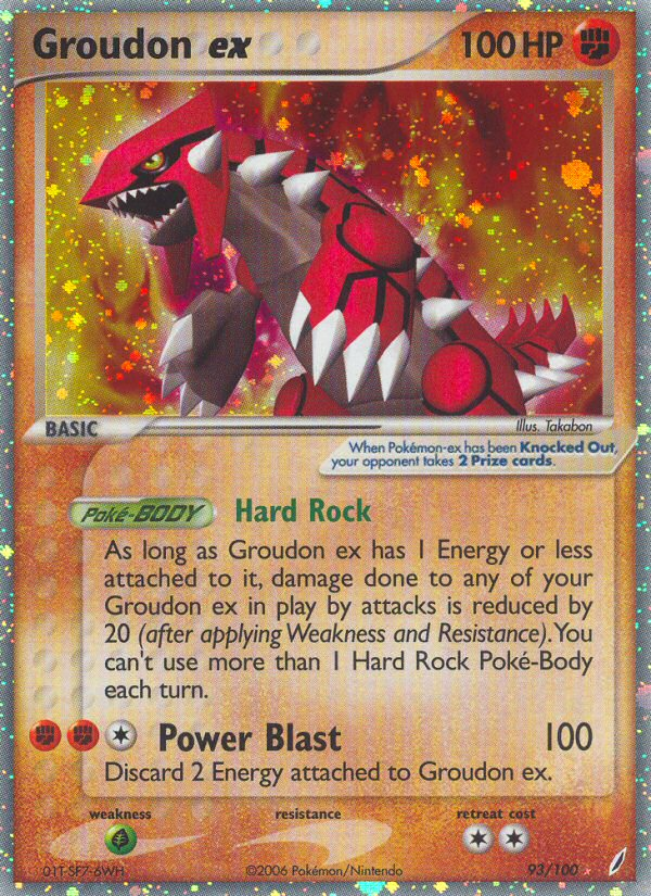 Groudon ex (93/100) [EX: Crystal Guardians] | Exor Games Truro