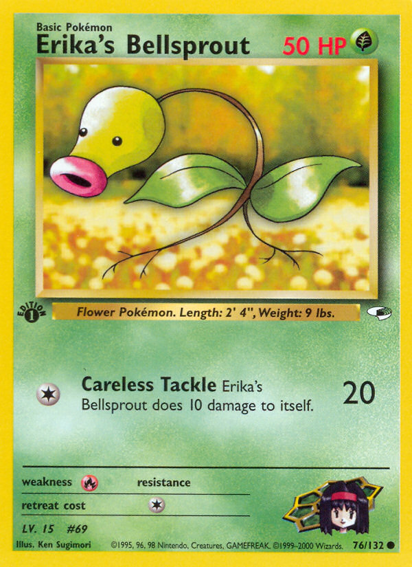 Erika's Bellsprout (76/132) [Gym Heroes 1st Edition] | Exor Games Truro