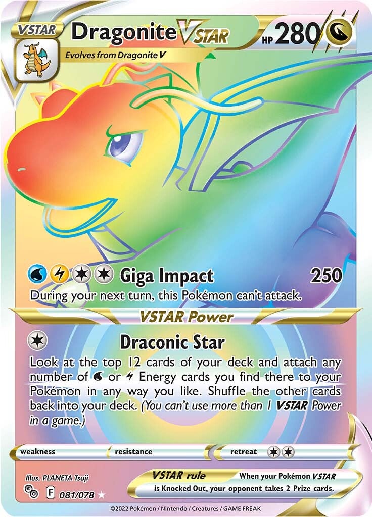 Dragonite VSTAR (081/078) [Pokémon GO] | Exor Games Truro