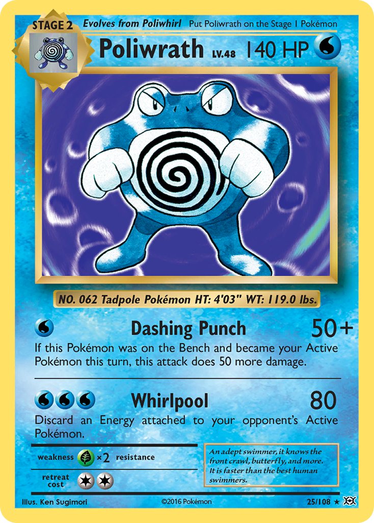 Poliwrath (25/108) (Theme Deck Exclusive) [XY: Evolutions] | Exor Games Truro