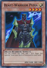 Beast-Warrior Puma [HA07-EN032] Super Rare | Exor Games Truro