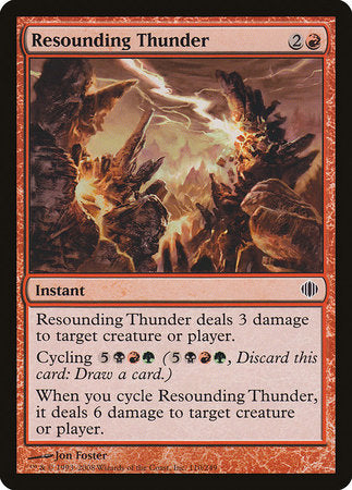 Resounding Thunder [Shards of Alara] | Exor Games Truro