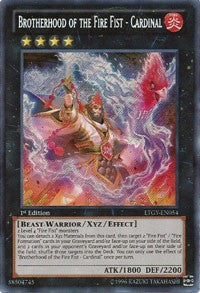 Brotherhood of the Fire Fist - Cardinal [LTGY-EN054] Secret Rare | Exor Games Truro