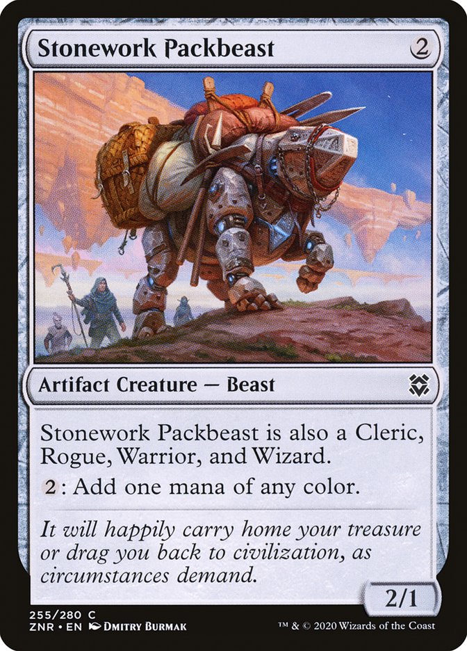 Stonework Packbeast [Zendikar Rising] | Exor Games Truro