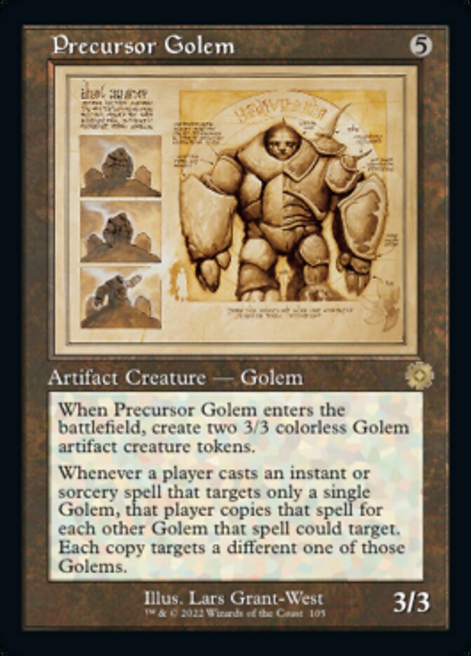 Precursor Golem (Retro Schematic) [The Brothers' War Retro Artifacts] | Exor Games Truro