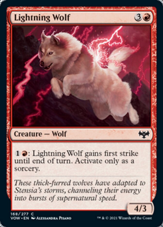 Lightning Wolf [Innistrad: Crimson Vow] | Exor Games Truro