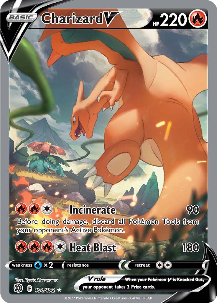 Charizard V (154/172) [Sword & Shield: Brilliant Stars] | Exor Games Truro