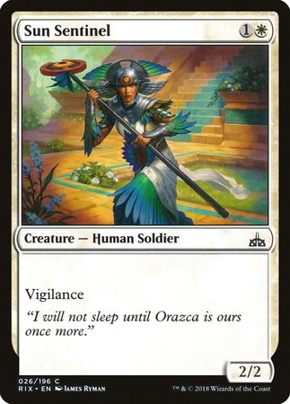 Sun Sentinel [Rivals of Ixalan] | Exor Games Truro