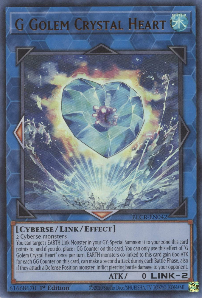 G Golem Crystal Heart [BLCR-EN042] Ultra Rare | Exor Games Truro