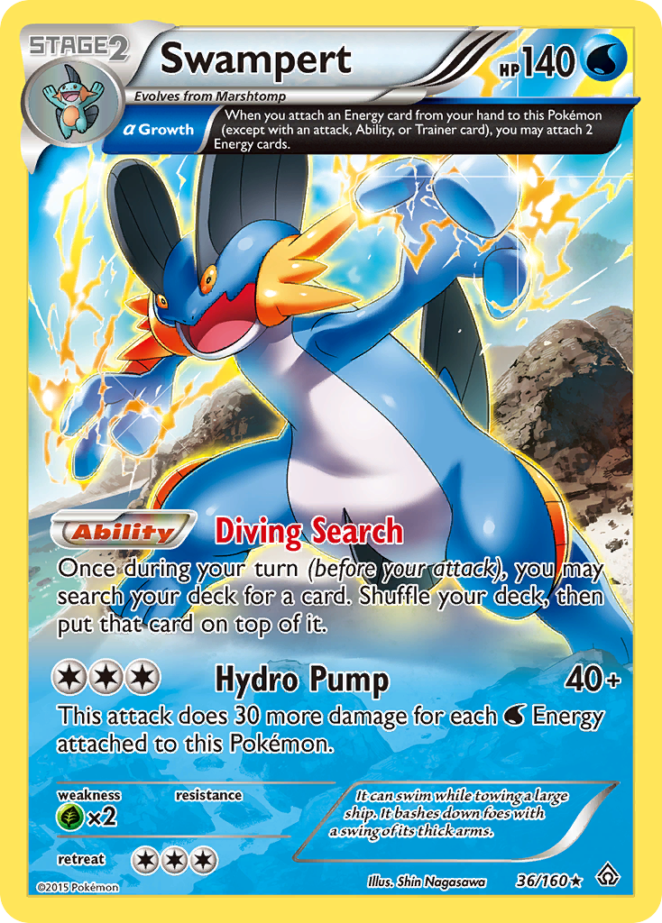 Swampert (36/160) [XY: Primal Clash] | Exor Games Truro