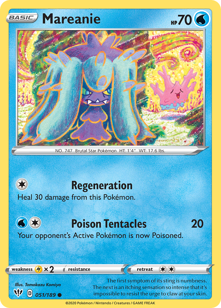 Mareanie (051/189) [Sword & Shield: Darkness Ablaze] | Exor Games Truro