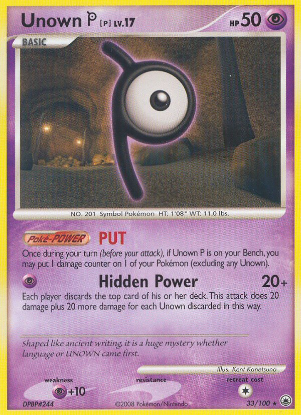 Unown P (33/100) [Diamond & Pearl: Majestic Dawn] | Exor Games Truro