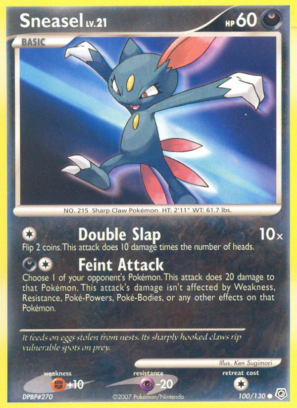 Sneasel (100/130) [Diamond & Pearl: Base Set] | Exor Games Truro