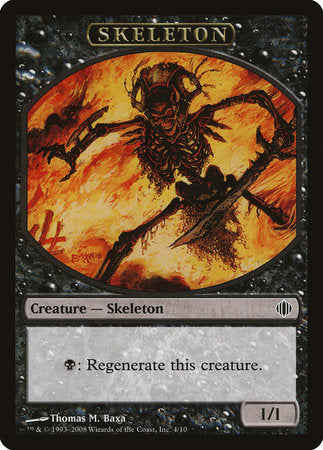 Skeleton Token [Shards of Alara Tokens] | Exor Games Truro