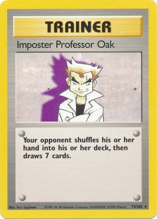 Imposter Professor Oak (73/102) [Base Set Unlimited] | Exor Games Truro