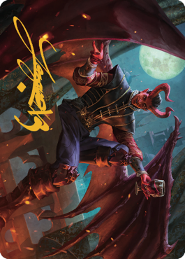 Raphael, Fiendish Savior Art Card (40) (Gold-Stamped Signature) [Commander Legends: Battle for Baldur's Gate Art Series] | Exor Games Truro